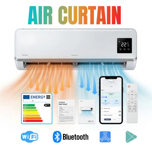 Solo Hoy 50% OFF Aire Acondicionado Portátil 2 en 1 Calor y Frio - Bajo consumo y Máxima Potencia